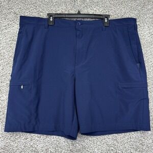 IZOD Golf Shorts Men's Size 42 Blue Performance Golf Swing Flex Stretch Waist